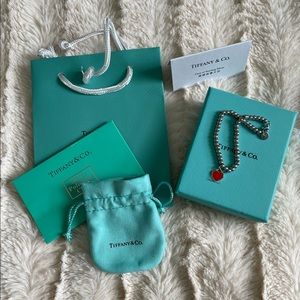 Tiffany & Co. Bead Bracelet in Red